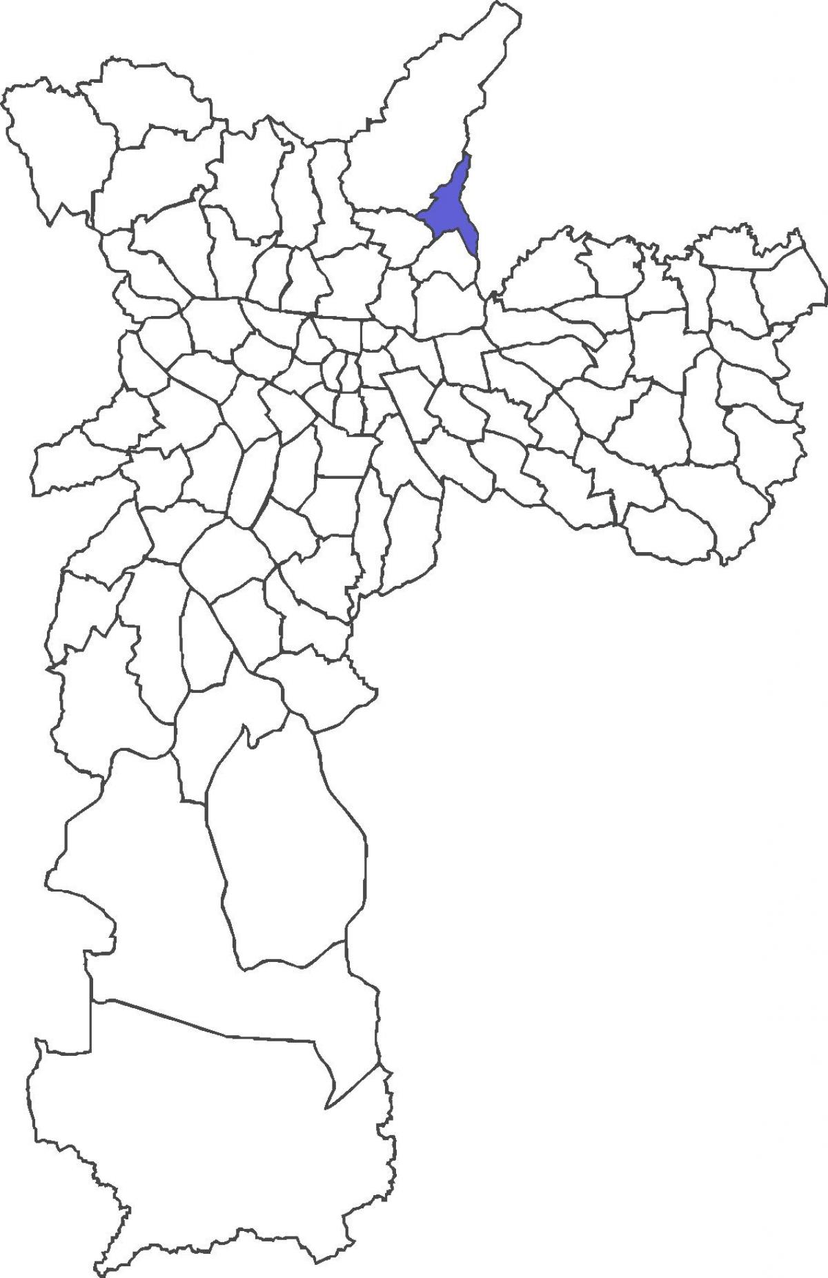Kaart van Jaçanã distrik