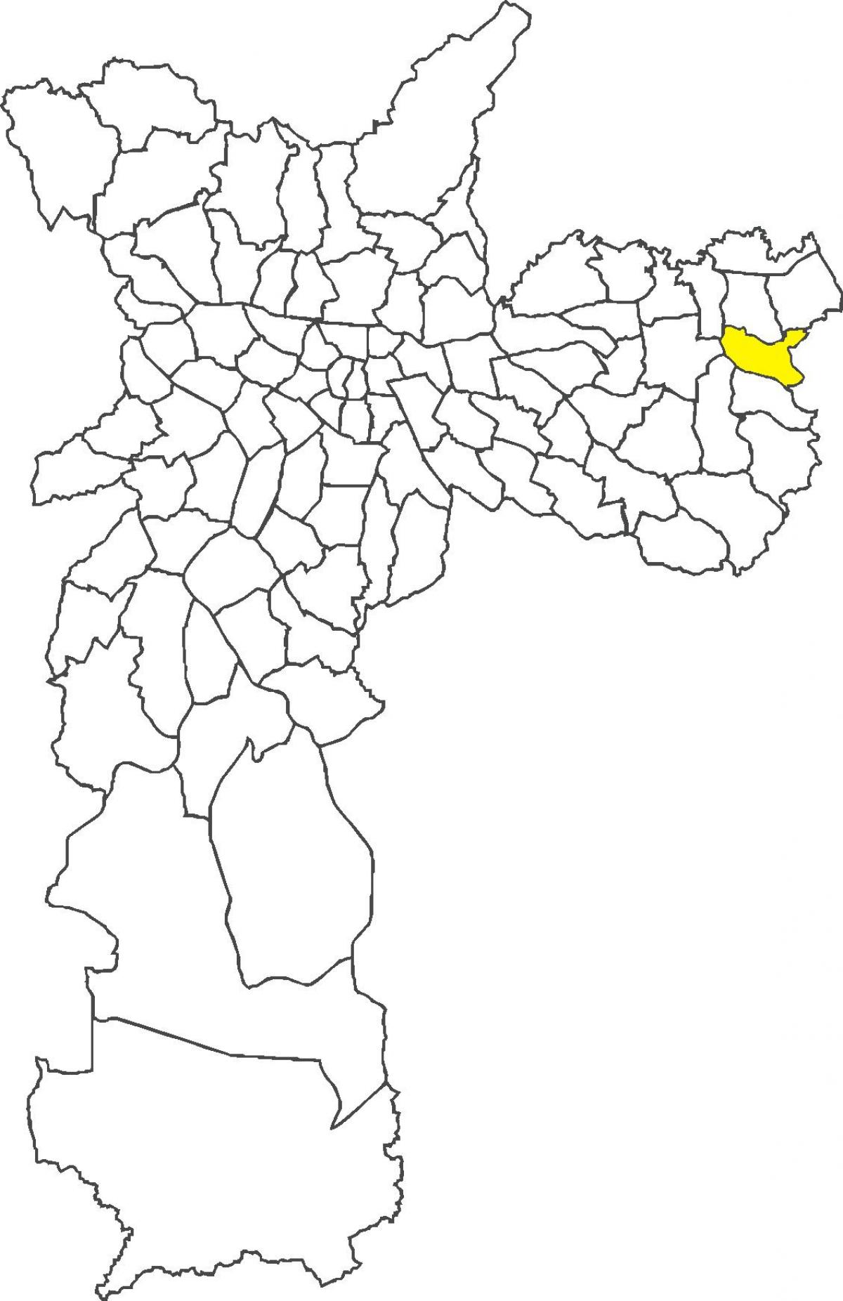 Kaart van Lajeado distrik