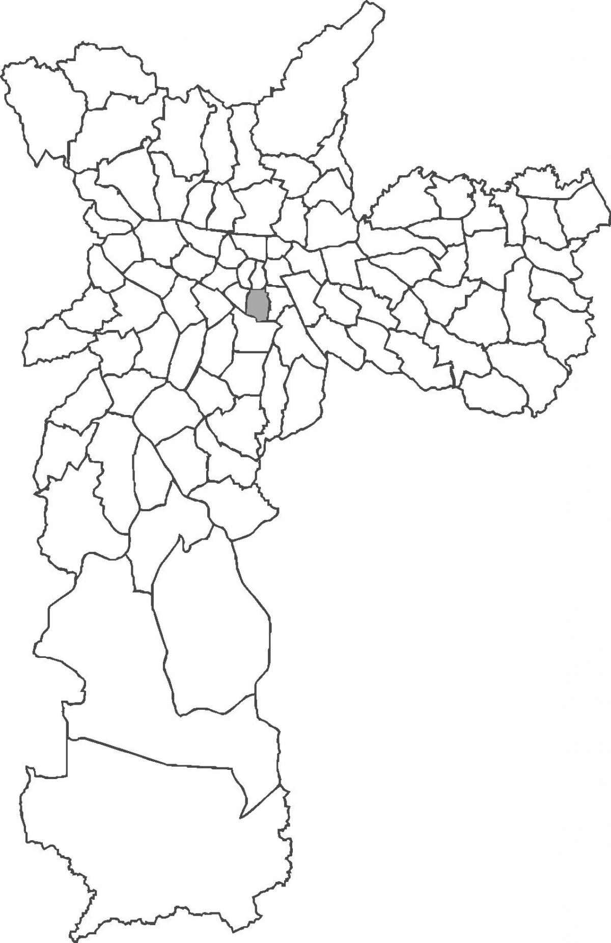 Kaart van Liberdade distrik
