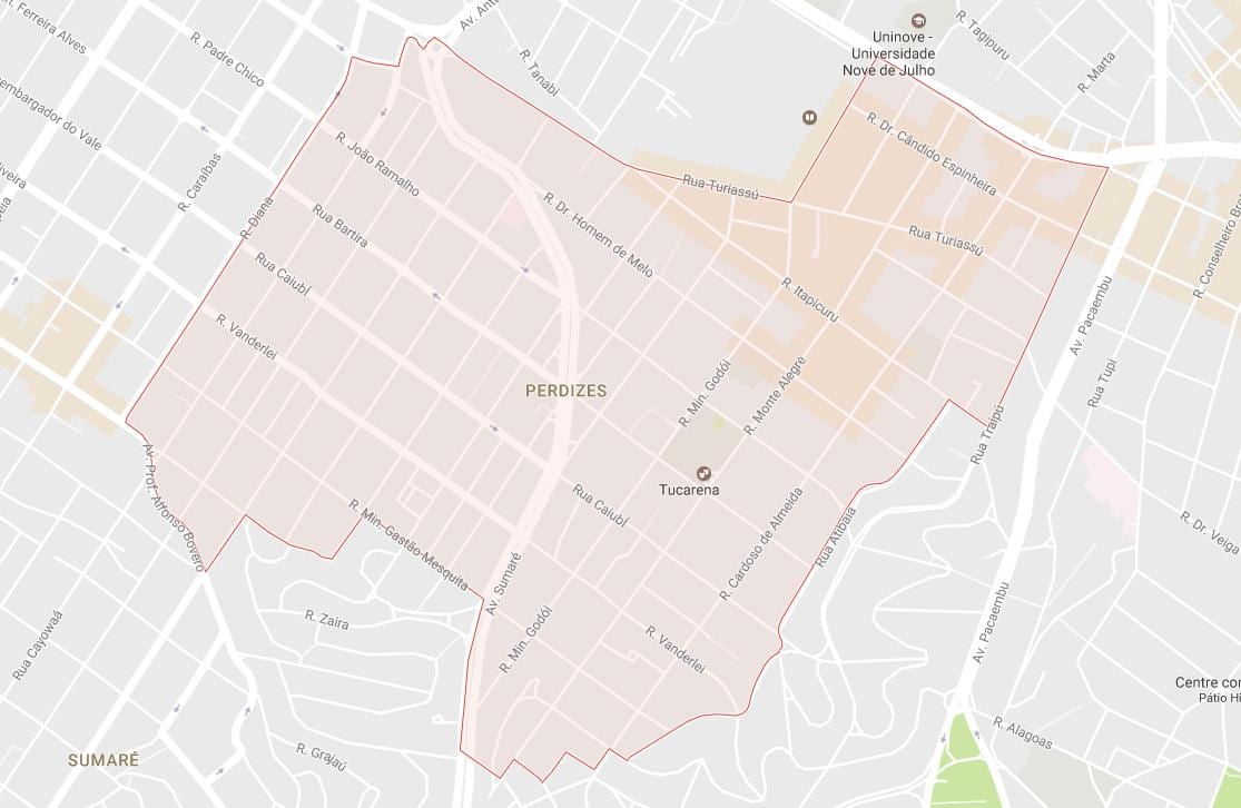 Kaart van Perdizes São Paulo