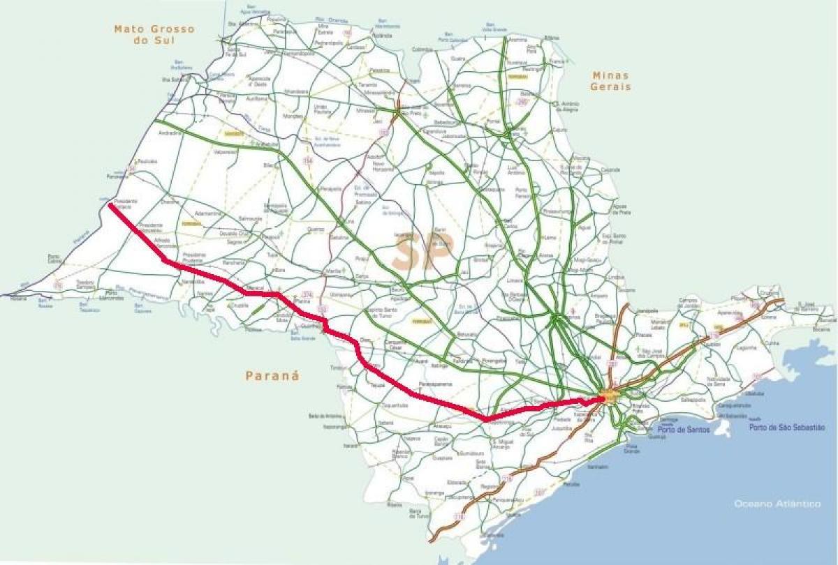 Kaart van Raposo Tavares snelweg - SP 270