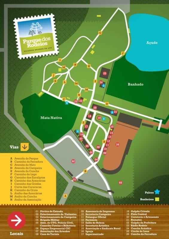 Kaart van Rodeio São Paulo park