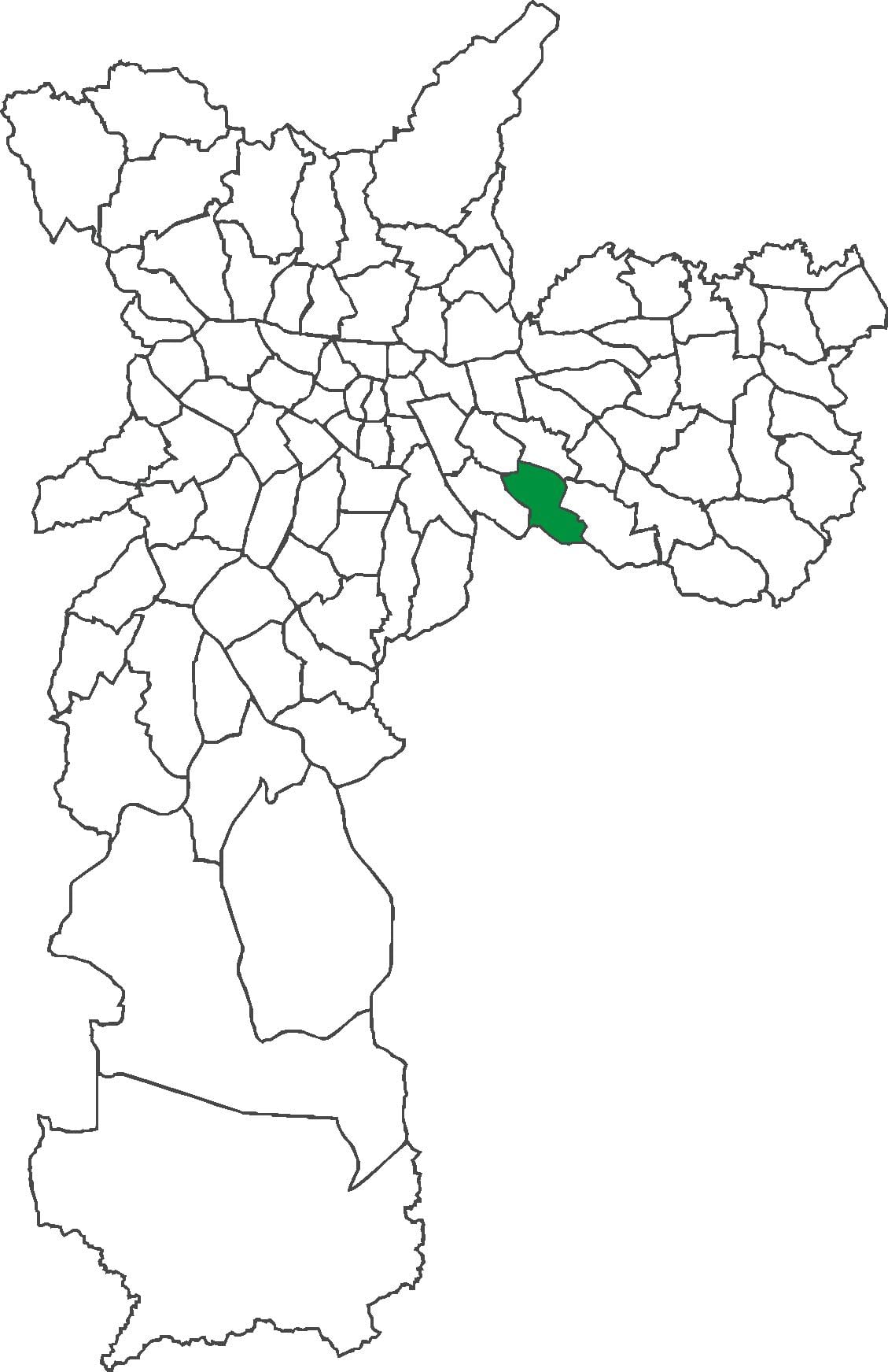 Kaart van São Lucas distrik