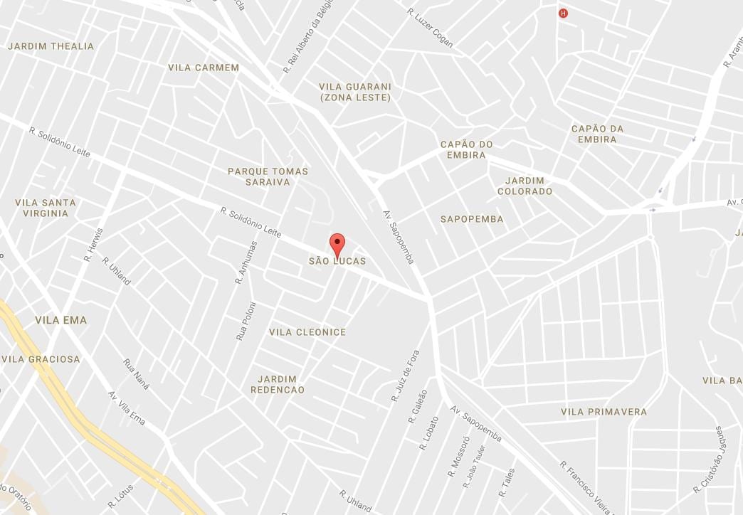 Kaart van São Lucas São Paulo