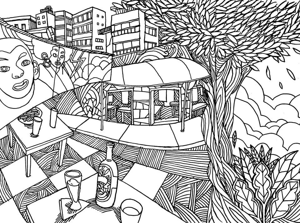 Kaart van São Paulo kleur - Vila Magdalena