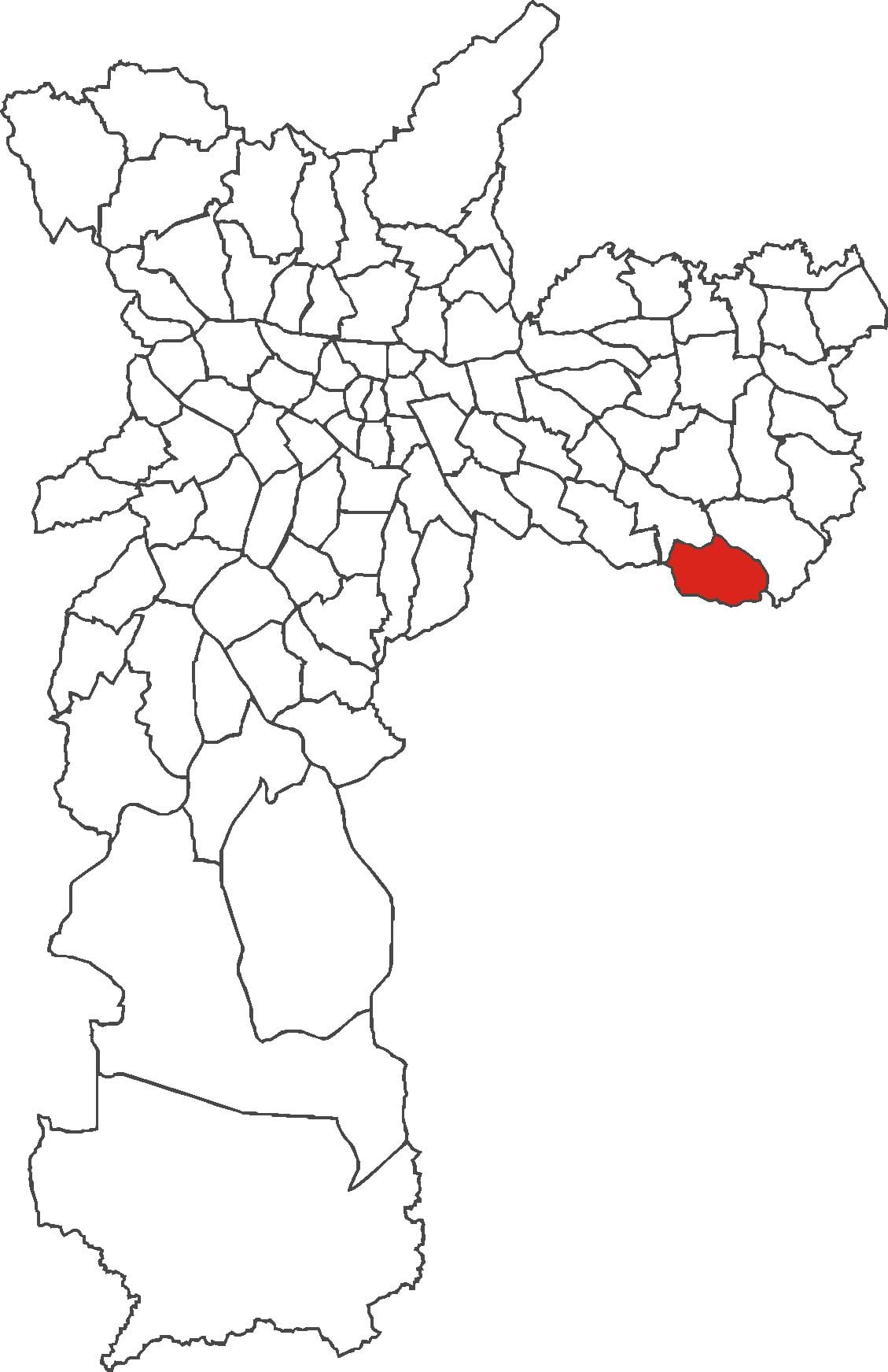 Kaart van São Rafael distrik