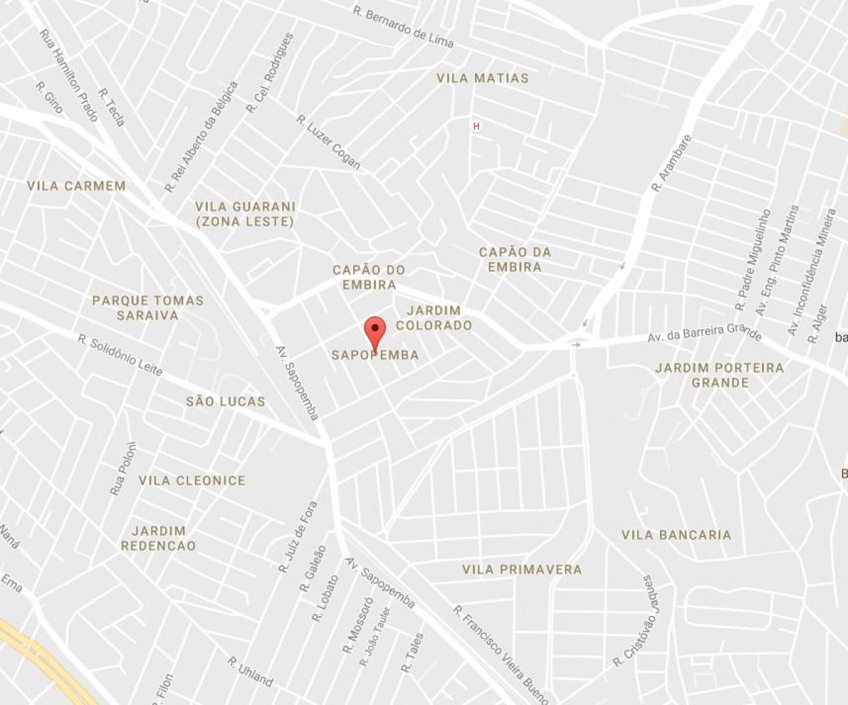 Kaart van Sapopemba São Paulo
