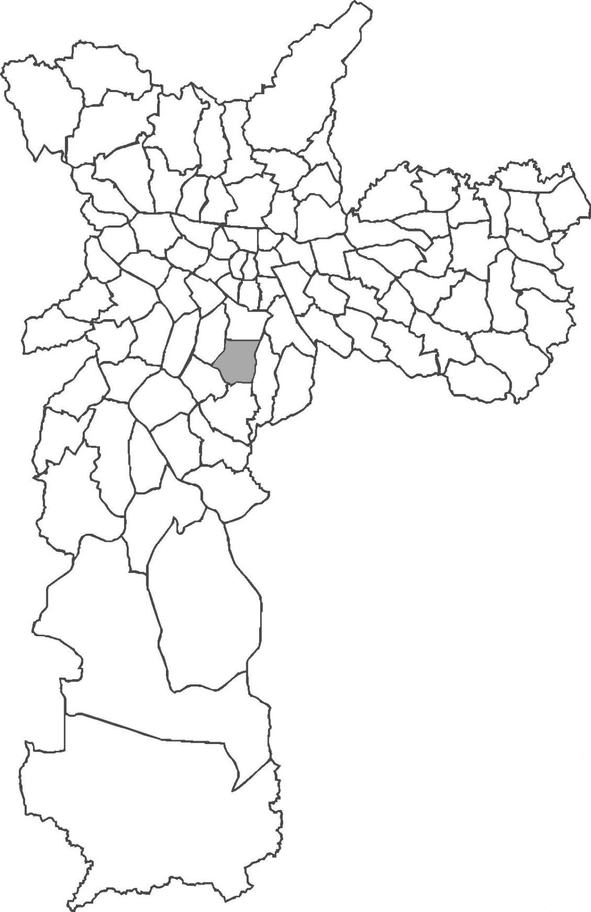 Kaart van Saúde distrik