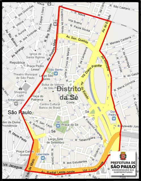 Kaart van Se São Paulo