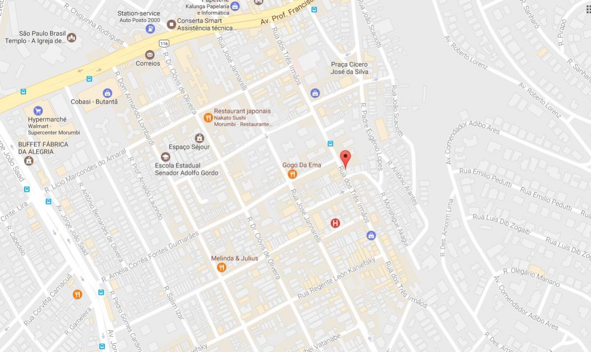 Kaart van Socorro São Paulo