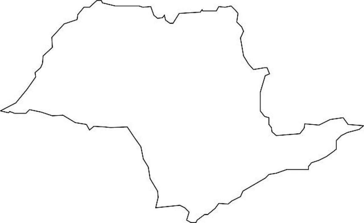 Kaart van São Paulo vector