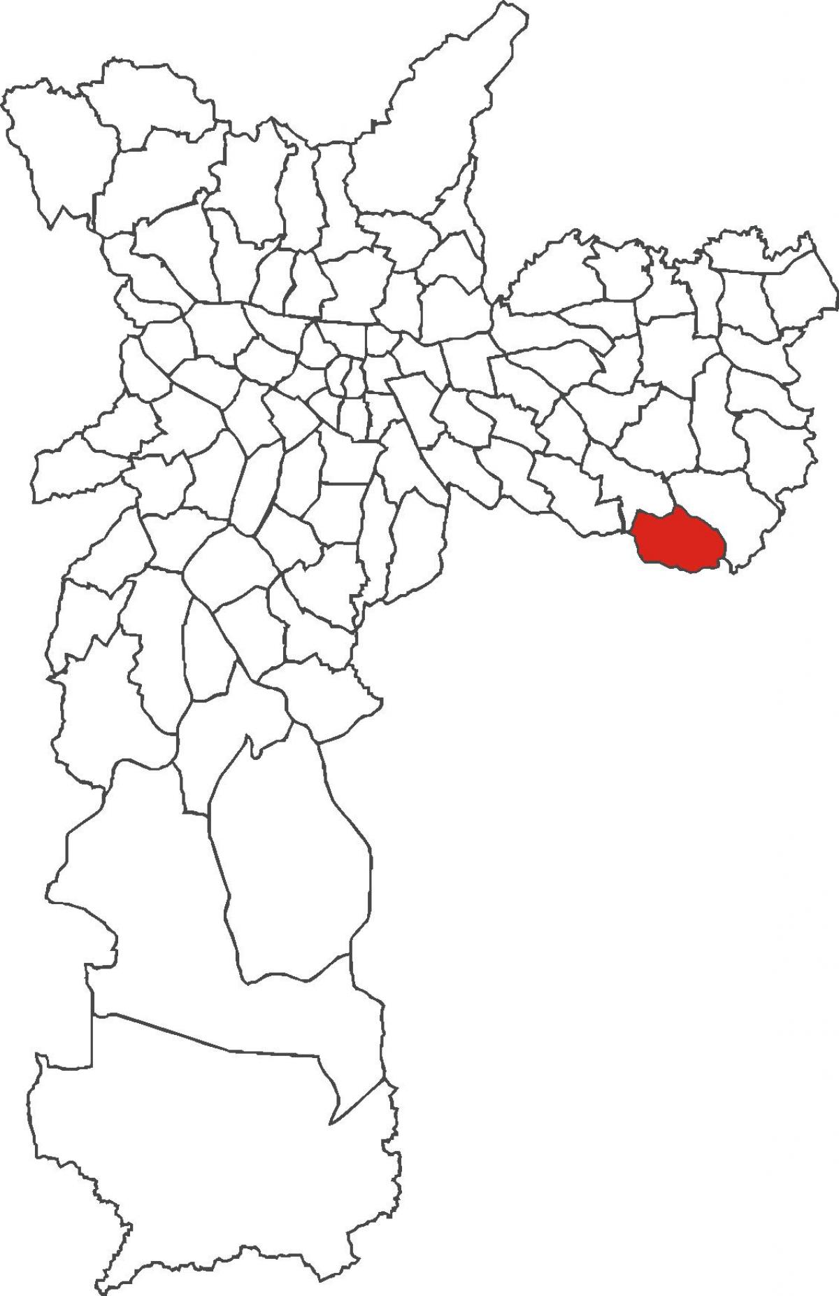 Kaart van São Rafael distrik