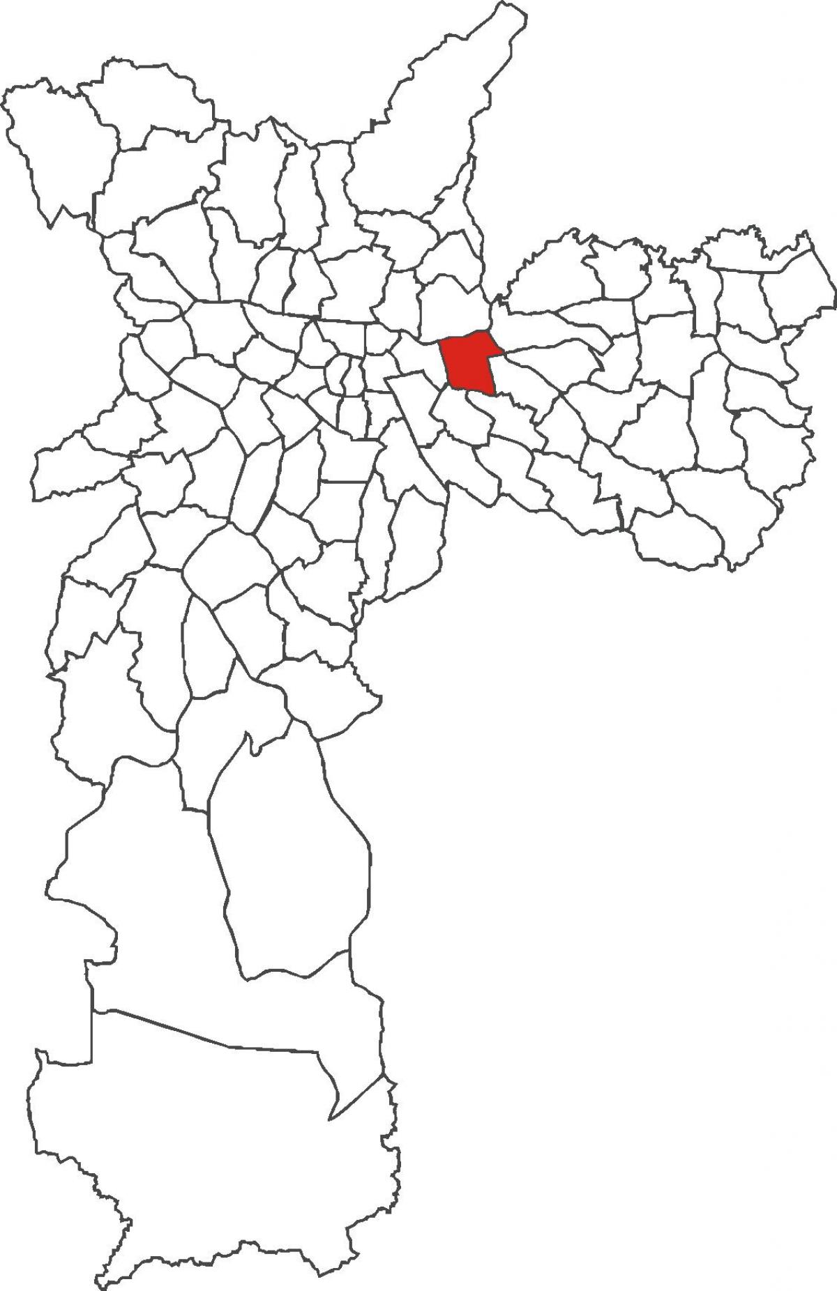 Kaart van Tatuapé distrik
