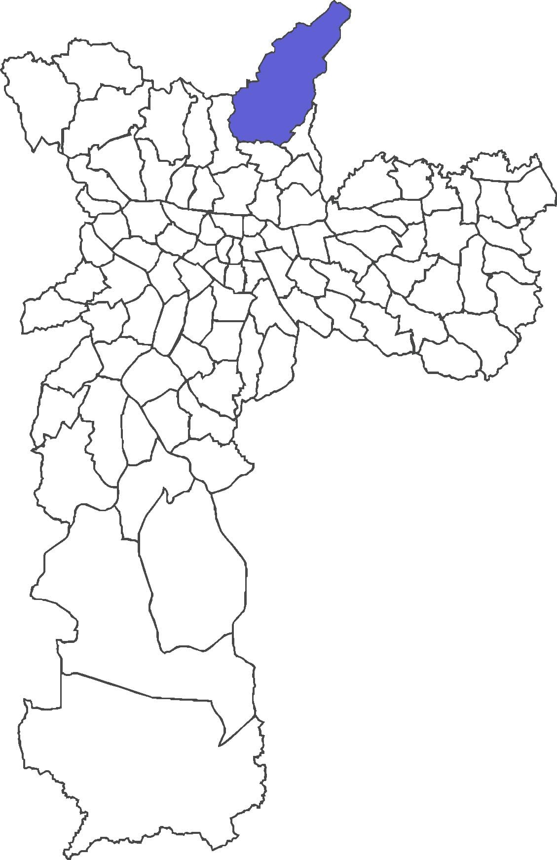 Kaart van Tremembé distrik