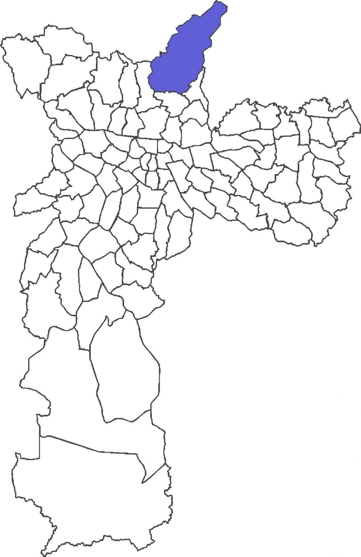 Kaart van Tremembé distrik