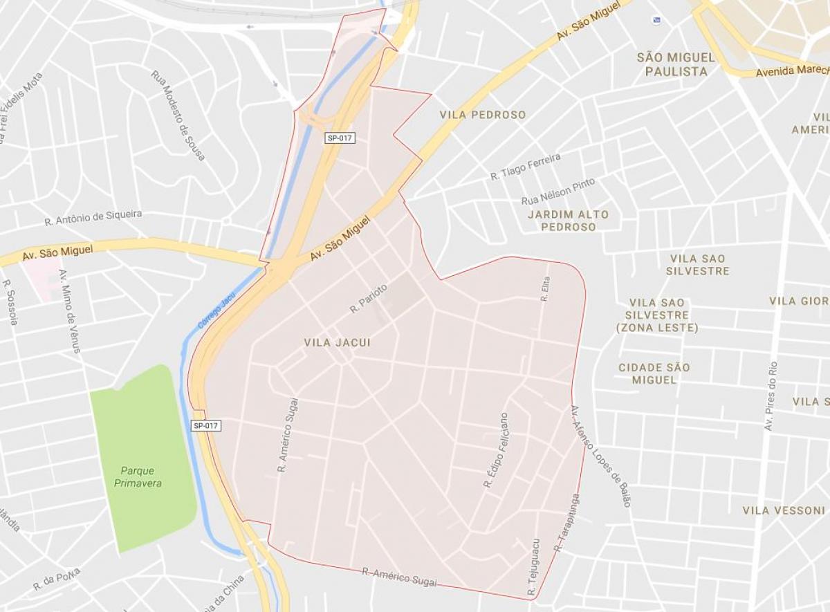 Kaart van Vila Jacuí São Paulo