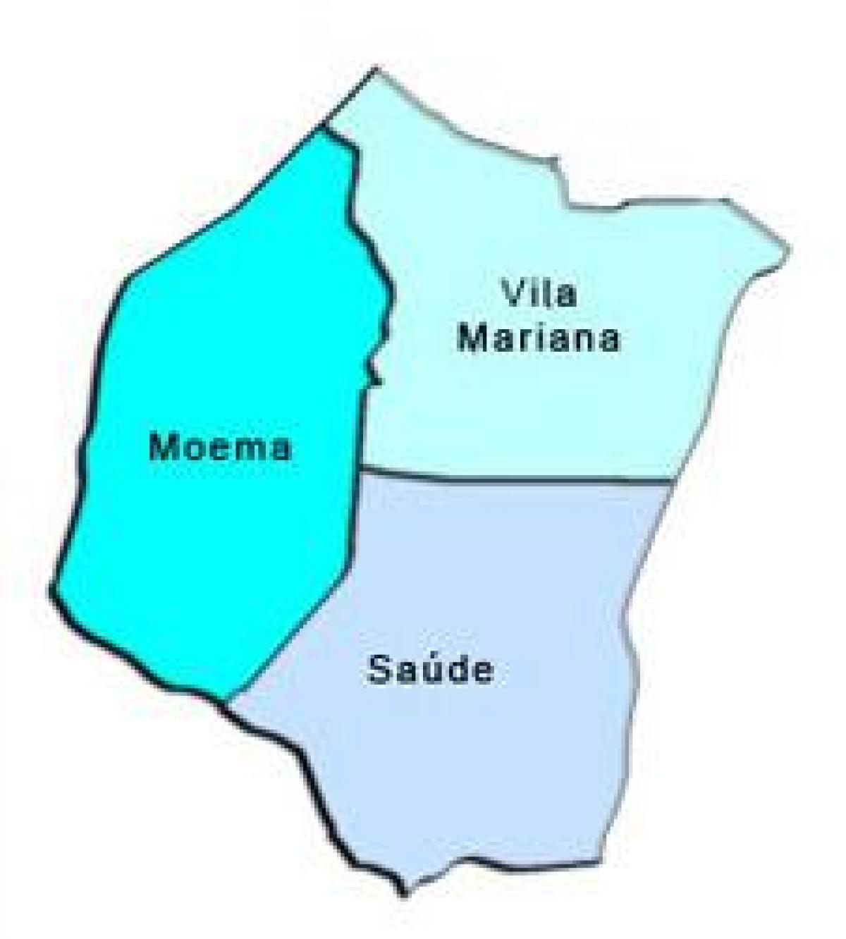 Kaart van Vila Mariana sub-prefektuur