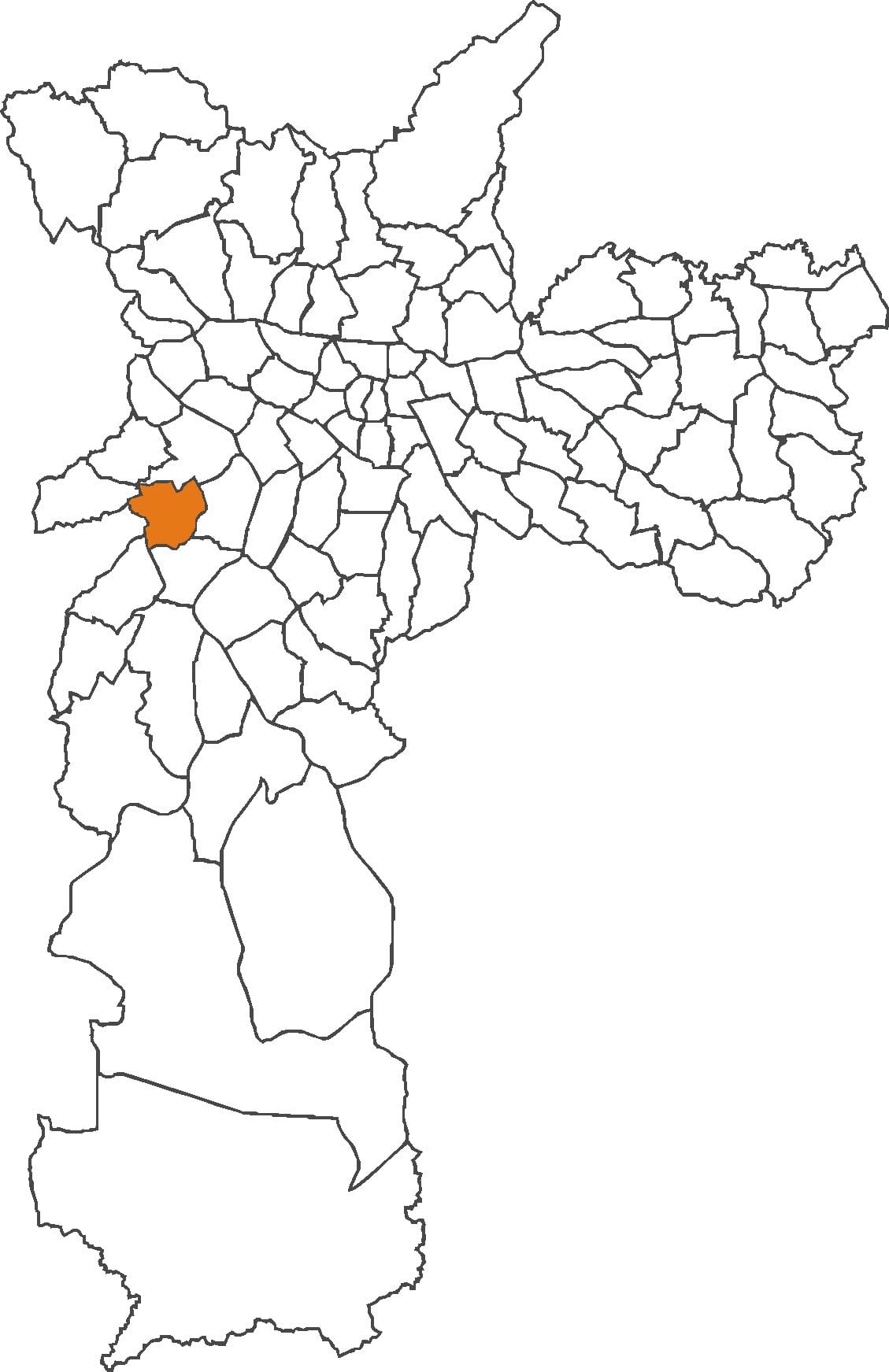 Kaart van Vila Sônia distrik