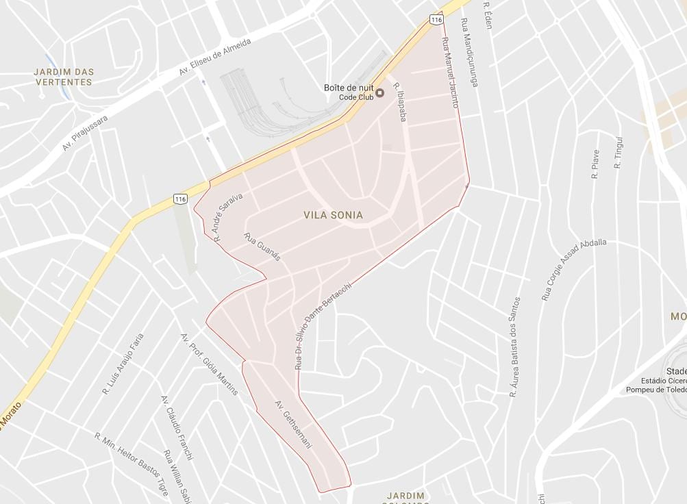 Kaart van Vila Sônia São Paulo