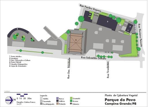 Kaart van die Volk São Paulo Park