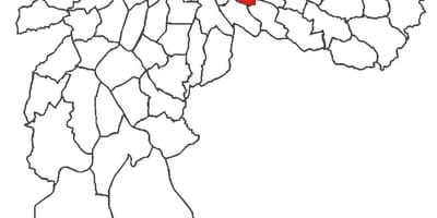 Kaart van Água Rasa distrik
