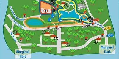 Kaart van Alberto Löfgren park - tuin blomme