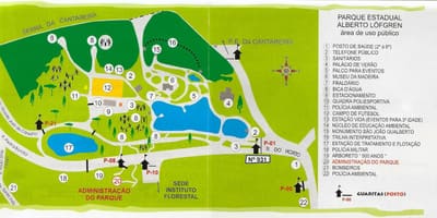 Kaart van Alberto Löfgren park