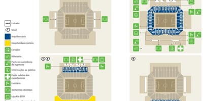 Kaart van die Arena Korintiërs