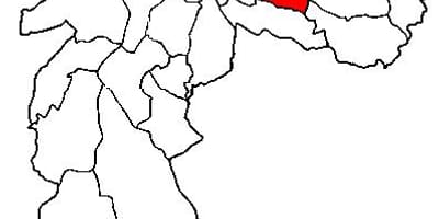 Kaart van Aricanduva-Vila Formosa sub-prefektuur São Paulo