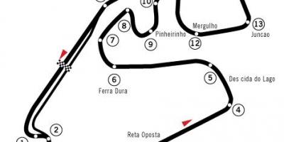 Kaart van Autódromo José Carlos Tempo