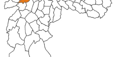 Kaart van Butantã distrik