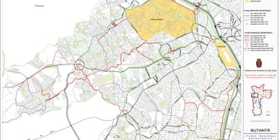 Kaart van Butantã São Paulo - Paaie