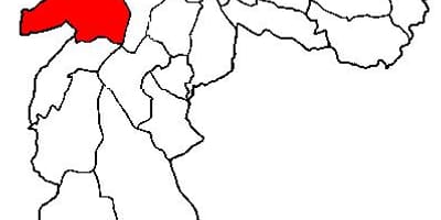 Kaart van Butantã sub-prefektuur São Paulo