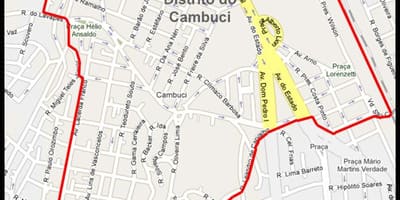Kaart van Cambuci São Paulo