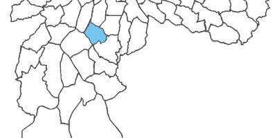 Kaart van Campo Belo distrik