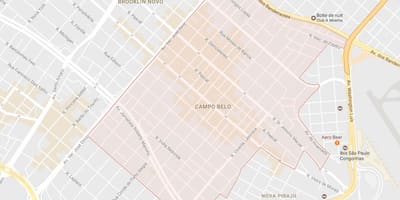 Kaart van Campo Belo São Paulo