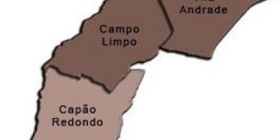 Kaart van Campo Limpo sub-prefektuur