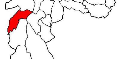 Kaart van Campo Limpo sub-prefektuur São Paulo