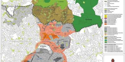 Kaart van Casa Verde São Paulo - Besetting van die grond