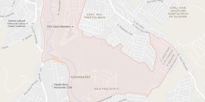 Kaart van Guaianases São Paulo