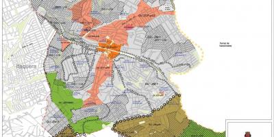 Kaart van Guaianases São Paulo - Besetting van die grond