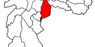 Kaart van Ipiranga sub-prefektuur São Paulo