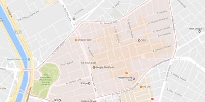 Kaart van Itaim Bibi São Paulo