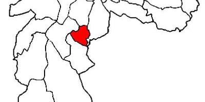 Kaart van Jabaquara sub-prefektuur São Paulo