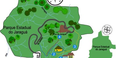 Kaart van Jaraguá Hoogtepunt