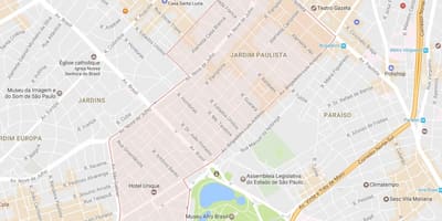 Kaart van Jardim Paulista São Paulo