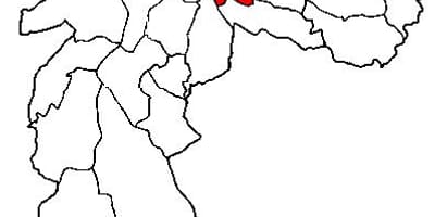 Kaart van Mooca sub-prefektuur São Paulo