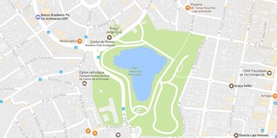 Kaart van die park akklimatisering São Paulo