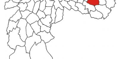 Kaart van Parque do Carmo distrik