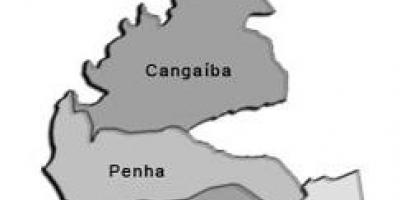 Kaart van Penha sub-prefektuur